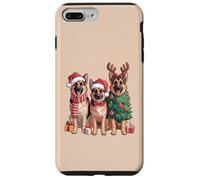 Carino Natale Cani Vacanze Invernali Pastore Tedesco Custodia per iPhone 7 Plus/8 Plus