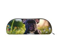 Carino Nero Pug Dog Print Ricevi Borsa Trucco Borsa Cosmetici Borse Viaggio Storage Bag Toiletry Ricevi Borse Astuccio Matita Sacchetto, Simpatico cane carlino nero, Taglia unica