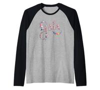Carino Nome Gaia Personalizzato Ragazza Garden Reunion Outfit Maglia con Maniche Raglan