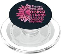 Carino, non sappiamo quanto siamo forti la consapevolezza del cancro al seno PopSockets PopGrip per MagSafe