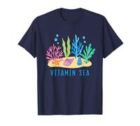 Carino Ocean Coral Reef Stelle Marine Conchiglie Vitamina Sea Citazione Maglietta