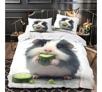 Carino opossum volante Set Di Copripiumino Set di 3 Pezzi morbida stampa 3D con federe per cuscini con cerniera cartone animato capriccioso copripiumino for ragazze e bambini King（220x240cm）