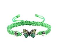 Carino Orecchini Anelli Farfalla Bracciali Per Corda Regolabile Farfalla Braccialetti Per Le Donne Carino Farfalla Braccialetti di Fascino Ca0649-0, Misura unica, Fune metallica, Nessuna pietra