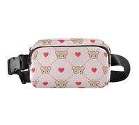 Carino Orsetti Rosa Impermeabile Donne Marsupio Marsupio Cintura Modello Cross Body Marsupio Borsellino, Orsi Carini Rosa 1, 20,3 x 13,5 x 5,8 cm, Divertente Carino, Orsetti Carini Rosa 1, 20,3 x 13,5