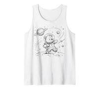 Carino Orso Astronauta Luna Explorer Space Walk Canotta