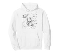 Carino Orso Astronauta Luna Explorer Space Walk Felpa con Cappuccio