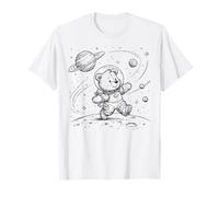Carino Orso Astronauta Luna Explorer Space Walk Maglietta