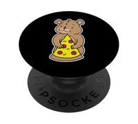 Carino Orso Cucciolo Abbracciare Pizza Slice PopSockets PopGrip Adesivo
