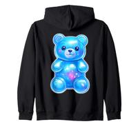 Carino Orso Gommoso Blu Carino Felpa con Cappuccio