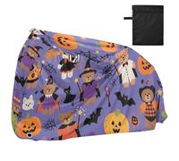Carino Orso Marrone Zucca per Halloween Copertura Impermeabile per Bici con Fori di Blocco Indoor Outdoor Storage Copertura Bici Elettrica Adatto per la maggior parte dei kit para bicieta eléctrica