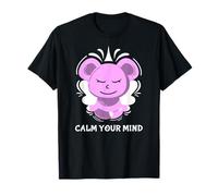 Carino Orso Yoga Meditazione Mindfulness Calma la tua mente Maglietta