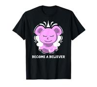 Carino Orso Yoga Meditazione Mindfulness Diventa Un Credente Maglietta