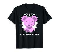 Carino Orso Yoga Meditazione Mindfulness Guarire dal tuo interno Maglietta