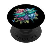 Carino Ortensia Armonia Libellula Acquerello Estate PopSockets PopGrip Adesivo