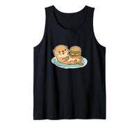 Carino Otter Burger Amante Cartone Animato Canotta