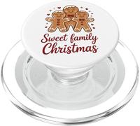Carino pan di zenzero famiglia dolce Natale corrispondenza PopSockets PopGrip per MagSafe