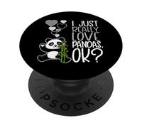 Carino Panda Amante I Really Love Pandas OK PopSockets PopGrip Adesivo