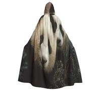 Carino Panda Baby Strega Costume - Horror Halloween Costume con Mantello con Cappuccio per Uomo, Perfetto per Cosplay e Feste