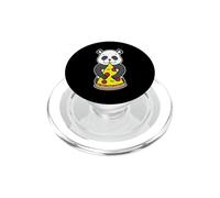 Carino Panda che abbraccia la fetta di pizza PopSockets PopGrip per MagSafe