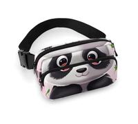 Carino Panda Marsupio per Donne Uomini Marsupio Cintura Borsa Casual Regolabile per Viaggi Sport Escursionismo Bianco, 20 x 13 cm, Bianco, 7.9x5.1inches