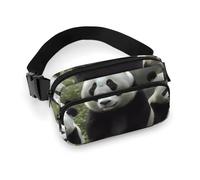 Carino Panda Marsupio per Donne Uomini Marsupio Cintura Borsa Casual Regolabile per Viaggi Sport Escursionismo Bianco, 20 x 13 cm, Bianco, 7.9x5.1inches