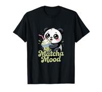 Carino Panda Matcha Drink Animal Art Maglietta
