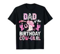Carino papà del Compleanno Cow-Girl Rodeo Cowgirl Bday Party Maglietta