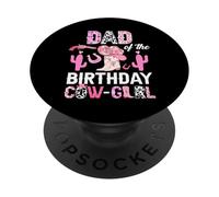 Carino Papà Del Compleanno Cow-Girl Rodeo Cowgirl Bday Party PopSockets PopGrip Adesivo