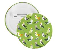Carino pappagallo uccelli bottoni pin badge latta risvolto spille artigianato per camicie vestiti borsa accessorio, 20PCS, plastica e latta