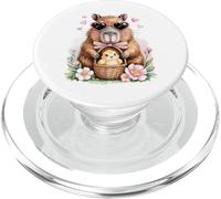Carino Pasqua Capybara Art Pastello Acquerello Cappy Ragazze PopSockets PopGrip per MagSafe