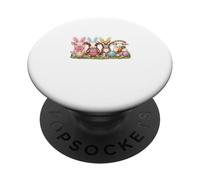 Carino Pasqua Fattoria Animali Bunny Orecchie Uova Pastello PopSockets PopGrip Adesivo