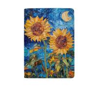 Carino passaporto titolare della carta del passaporto per le donne, Girasoli Blu Cielo-1