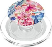 Carino Pastello Estate Coquette Spiaggia Collage Costiera PopSockets PopGrip per MagSafe