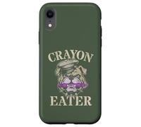 Carino Pastello Mangiatore Bulldog Grunt Famiglia Militare Soldato Meme Custodia per iPhone XR
