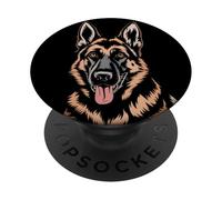 Carino Pastore Tedesco Alsaziano Cucciolo Cane Cucciolo Cuccioli PopSockets PopGrip Adesivo