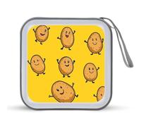 Carino Patate CD Case Holder Portatile 40 Capacità DVD Portafoglio Storage Organizer per Auto Viaggio
