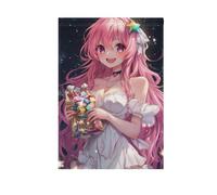Carino Peach Cartoon Anime Ragazza bandiere di pace per esterni banner all'aperto per la decorazione del patio 28x40 doppia faccia