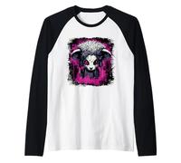 Carino pecora gotica nera Maglia con Maniche Raglan