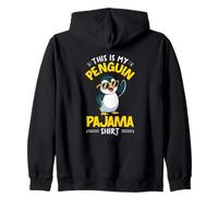 Carino Penguin Lover This Is My Penguin Pigiama Felpa con Cappuccio