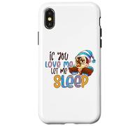 Carino per l'amante del gufo Se mi ami lasciami dormire Dire Custodia per iPhone X/XS