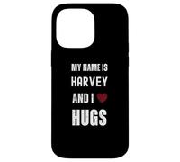 Carino Personalizzato Nome È Harvey E I Love Hugs Custodia per iPhone 14 Pro Max