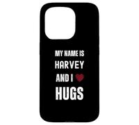 Carino Personalizzato Nome È Harvey E I Love Hugs Custodia per iPhone 15 Pro