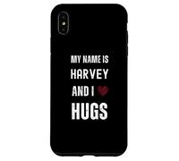 Carino Personalizzato Nome È Harvey E I Love Hugs Custodia per iPhone XS Max