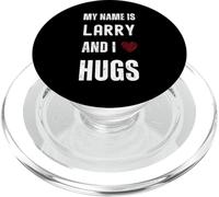 Carino Personalizzato Nome È Larry E I Love Hugs PopSockets PopGrip per MagSafe
