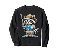 Carino Pesca Procione Kawaii Animali Bambini Pesca Felpa