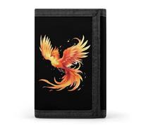 Carino Phoenix Trifold Portafogli con Porta Soldi Porta Carte di Credito 8 Slot Portachiavi Finestra Foto per Uomo Donna, Stile 9., Taglia unica, Per tutte le stagioni