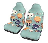 Carino Piccoli Animali Dua Sarung JOK Mobil,*, Sarung JOK Mobil Depan, Cocok Per Sebagian Besar Mobil, SUV, Camion, Van, Dll.