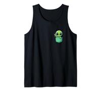 Carino Piccolo Alieno in Pocket Universo UFO Baby Monster Canotta
