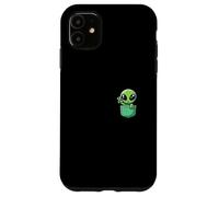Carino Piccolo Alieno In Pocket Universo UFO Baby Monster Custodia per iPhone 11