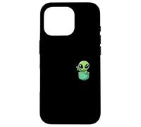 Carino Piccolo Alieno In Pocket Universo UFO Baby Monster Custodia per iPhone 16 Pro